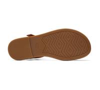 TOMS Femme Kira Sandale Plate, Marron Clair/Cuir, 41 EU