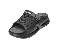 Sandales à plateforme boucle réglable for hommes, coussin de plage extérieur ajouré respirant, chaussures randonnée, sports et loisirs, été fermé