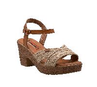 Sandales à plateforme et compensées pour femmes Ces sandales présentent une conception unique de brides croisées qui offre un look distinctif et moderne. Le choix de l'alfa comme matériau pour le talo