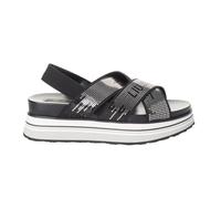Sandales à plateforme - LIU JO - SA4165TX022 - Noir - Talon compensé 6 cm - Élastique