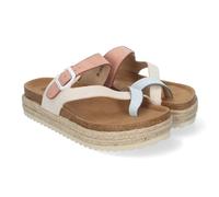 Sandales à Plateforme pour Femmes en biomatériaux, doublées de Jute, Confortables, Style Esclave, Talon Ouvert, Fermeture à Boucle, idéales pour Le Printemps et l'été.