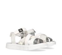 Sandales En Cuir À Scratch Blanc 34