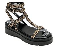 Sandales à semelle épaisse de style gladiateur cloutées avec sangle réglable La beauté des mariés, la beauté des clous, la beauté du rock et la modernité des tenues. La beauté de la beauté assure un c