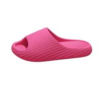 Sandales à semelle épaisse pour femme - Pantoufles d'intérieur et d'extérieur antidérapantes pour couple - Chaussures à talons hauts pour femme, rouge, 44 EU