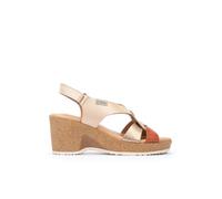 Sandales à Semelles compensées en Cuir ARENALES pour Femme Colour Marfil