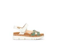 Sandales à Semelles compensées en Cuir Palma pour Femme Color Mint Green