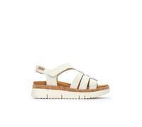 Pikolinos Palma Sandales compensées Femme | Cuir | Ultra-léger | Blanc