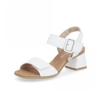 Sandales À Talon Bloc Blanc D1K51-80