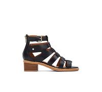 Sandales à Talon en Cuir BLANES pour Femme Color Black
