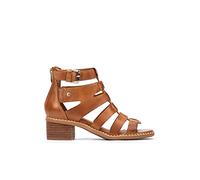 Sandales à Talon en Cuir BLANES pour Femme Color Brandy