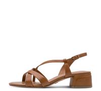 Sandales Ã talon en cuir femme Tamaris Marron 41
