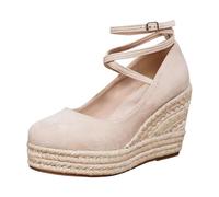 Sandales à Talon Été,Chaussures Femmes Extra Légère,Danse Mariée P2Mps Talons Épais Brides Talons Hauts Traditionnels Fête Élégantes Octobre,Claquettes Semelle Grande Adhérence Vacances
