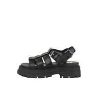 Buffalo Sandales compensées Lennox Fisher Femme Noir Taille 36