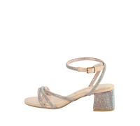 Sandales à talon femme Buffalo Lilly Spark - Vegan Glitter Beige 39