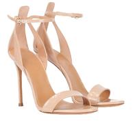 Sandales à Talons Aiguilles et Bout Ouvert pour Femmes, Sandales Classiques à lanières et Bride de Cheville réglable, idéales pour Le Travail Les fêtes et Les Mariages,Apricot,34 EU
