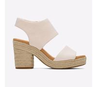 Toms Shoes Sandales à talons Majorca en cuir décontractées pour femmes Pêche