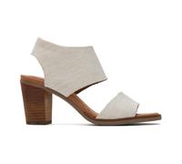 TOMS Femme Majorca Cutout Sandale talon, Naturel, 42 EU