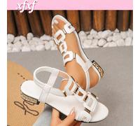 Sandales à talons hauts minimalistes, ajourées, élégantes et raffinées pour adolescents, avec bandes élastiques réglables, convenant pour l'école/les fêtes/les vacances. CN35,CN36,CN37,CN38,CN39,CN40,