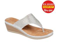 Sandales À Talons Wedge Diamantées Argentées Pour Femmes Cipriata Sandra