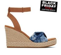 Sandales À Talons Wedge Marisela Pour Femmes Navy De Plage D'été