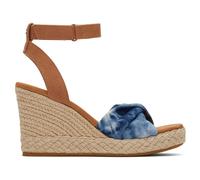 Sandales À Talons Wedge Marisela Pour Femmes Navy De Plage D'été