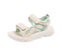 Sandales Ado Fille été Doux Confort 3-15 Ans Sandales Enfant Fille Plates Chic Creux Princesse Confortable Chaussure Fashion Pas Cher Casual Plage Chaussure Sandals Basket (37 EU, Vert)