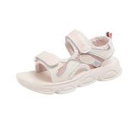 Sandales Ado Fille été Doux Confort 3-15 Ans Sandales Enfant Fille Plates Chic Creux Princesse Confortable Chaussure Fashion Pas Cher Casual Plage Chaussure Sandals Basket (37 EU, Rose)