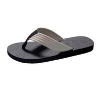 Sandales amusantes pour homme - Coupe large - Sandales compensées d'été décontractées - Pour la plage - Antidérapantes et respirantes - Grande taille - Chaussures de piscine d'été, blanc, 42 1/3 EU