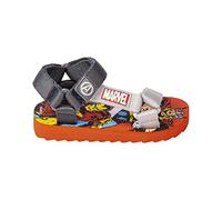 Sandales Avengers - Rouges et Grises - 31 - Sandalettes en Polyester avec Semelles en EVA, Scratch et Empiècement en Caoutchouc - Produit Original Conçu en Espagne