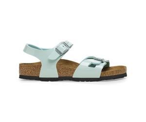 Sandales bÃ©bÃ© fille Birkenstock Rio Birko-Flor Patent Vert 27 Ãtroit