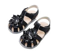 Sandales Bebe Fille Premiers Pas Souples antidérapantes Chaussures pour Enfants Printemps-été pour Tout-Petits, Sandales Transparentes à Trois Couches à Motifs Floraux et Semelles Souples