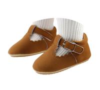 Sandales bébé fille semelle souple chaussures confortables nourrissons 0-18 mois décontractées printemps été automne baby casual shoes légères antidérapantes respirantes (Coffee, 6-12 Months)