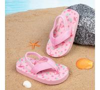Sandales bébé Salomé avec sangle élastique extensible, motif d'oiseau de cardinal imprimé, semelles tranchées épaissies, douces et confortables, antidérapantes et résistantes à l'usure, conviennent po