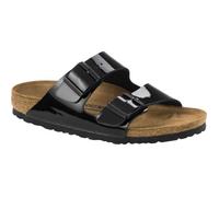 Sandales Birkenstock Arizona BirkoFlor laqué mixte - Noir - Boucle de serrage 42