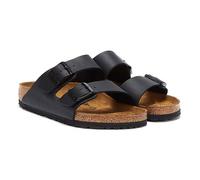 Sandales Birkenstock Arizona Noir pour Homme en Cuir - 2 Boucles de Serrage Réglables 39