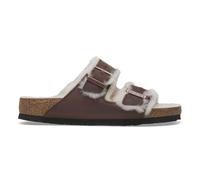 Sandales Birkenstock Arizona Shearling Embossed Oiled Leather Marron 38 Ãtroit