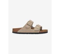 Sandales Birkenstock Arizona Suede Leather largeur étroite beige marron - 38