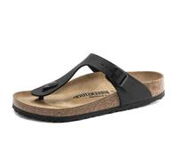 Sandales - Birkenstock - Gizeh - Birko-Flor - Noir - Mixte - Plat 40
