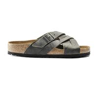 Sandales Birkenstock Lugano Waxy Leather Vert 40