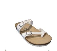 Sandales Birkenstock Mayari Femme Blanc - Dessus Synthétique - Boucle de serrage 45
