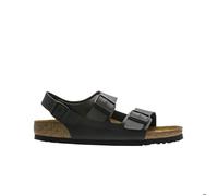 Sandales Birkenstock Milano Birko Flor pour homme - Noir - Synthétique - Boucle 38