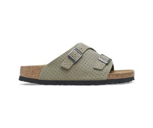 Sandales Birkenstock ZÃŒrich BS Suede Embossed Gris 38 Ãtroit