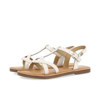 SANDALES BLANCHES EN CUIR AVEC DES CLous POUR FILLE ET GARÇON STIBB