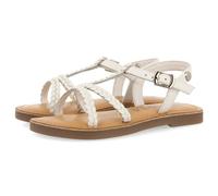 SANDALES BLANCHES EN CUIR AVEC TRESSAGE POUR FILLE ET GARÇON CINISI