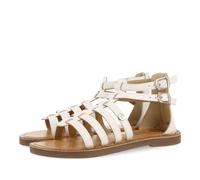 SANDALES BLANCHES EN CUIR DE STYLE ROMAIN POUR FILLE ET GARÇON BENICIA
