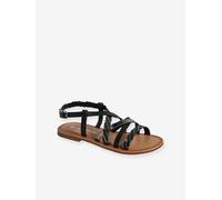 VERTBAUDET Sandales brides croisées cuir junior lot noir 35