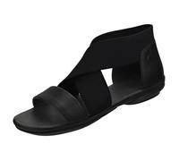 Sandales - CAMPER - Right Nina Crossover Sella - Cuir pleine fleur - Semelle en EVA - Noir 37