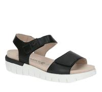 Sandales Caprice Noir Femme - 9-28701-42-022 - Hauteur de la tige Moyenne - Type de talon Plat - Dessus en Cuir 41