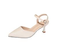 Sandales Chaussures d'escarpin à Talon Pointu pour Femmes, Talons Hauts, Escarpins à lanières pour Femmes Chaussures à Talon Classics avec des Boucles et des Sangles