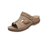 Sandales Claquettes Orthopédique Femme Été Pantoufles Rétro Compensé Claquette Épaisse Chaussons à Soutien Plantaire Confort Anti-dérapant Pantoufle Sandale de Marche Nu Pieds Piscine, Plage Voyages